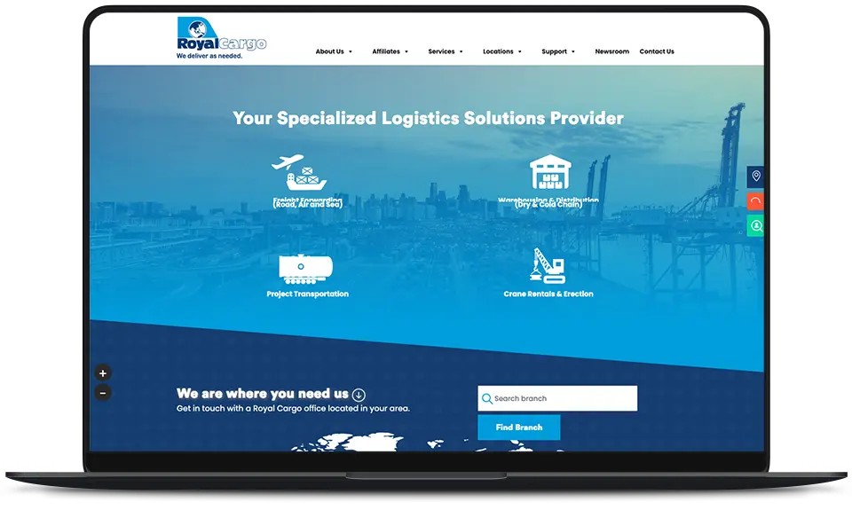 Royal Cargo – Philippine Logistics: Enhancing Online Presence with a Dynamic Website