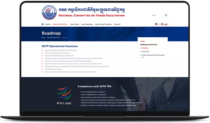 National Committee on Trade Facilitation (NCTF Cambodia) Website
