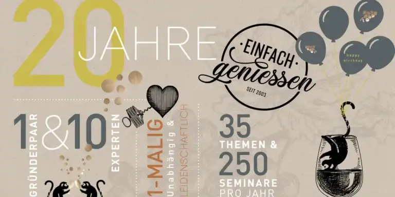 Celebrating einfach geniessen – 20 Years of Wine and Champagne