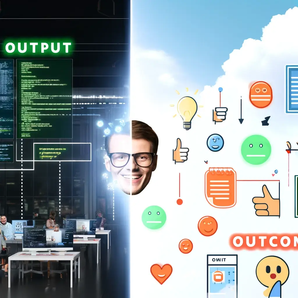 Outcome and Output in Software Development