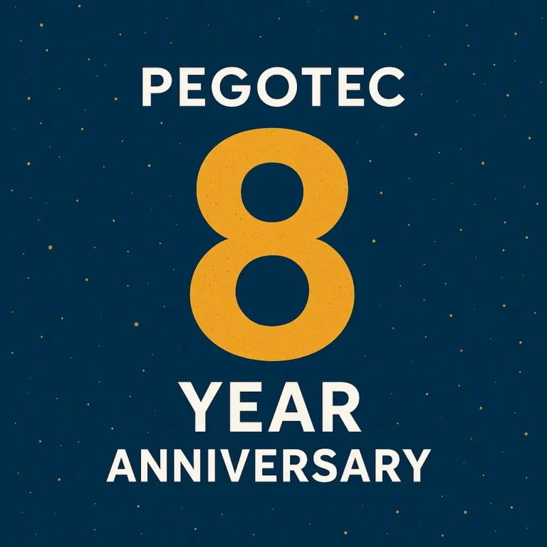 Pegotec Celebrates 8 Years of Digital Innovation and Client Success